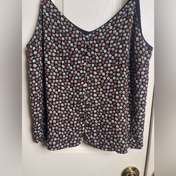 Madewell Button Down Cami Petite Blooms Size 2 #K2786 - Picture 7 of 11